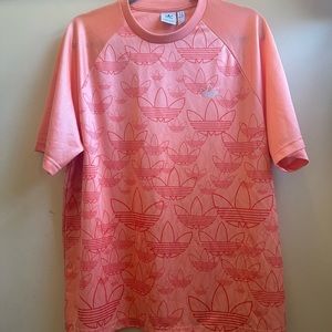 Adidas Peach Coloured Trifoil T-Shirt